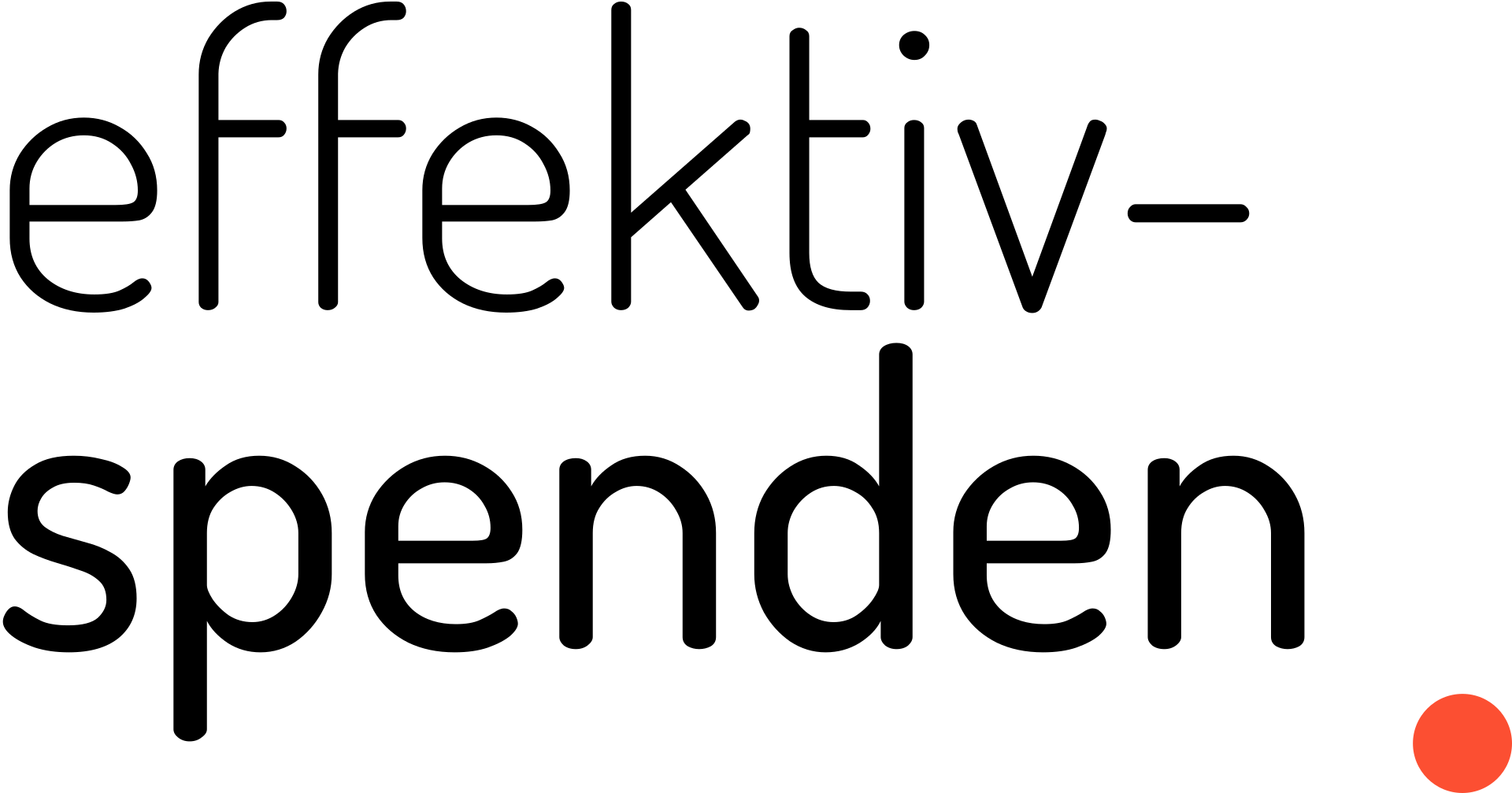 Effektiv Spenden Logo Schwarze Schrift